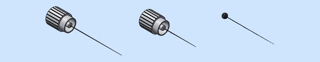Catalog drawings of cleaning needles.